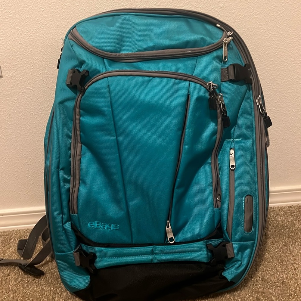 Ebags Mother Load Backpack in Teal and Black